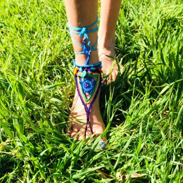 Picture of Rainbow Barefoot Sandals