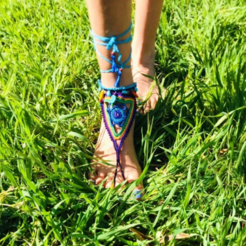 Rainbow Barefoot Sandals resmi